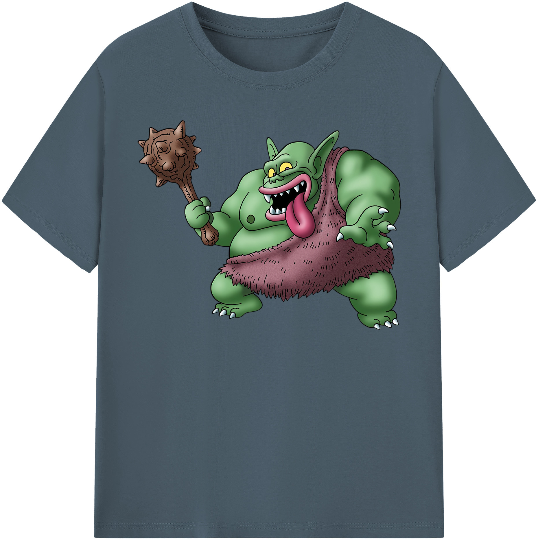 （画像用） ドラゴンクエスト Doragon Kuesuto Dragon Quest 綿100％半袖Tシャツ（フロントプリント）
